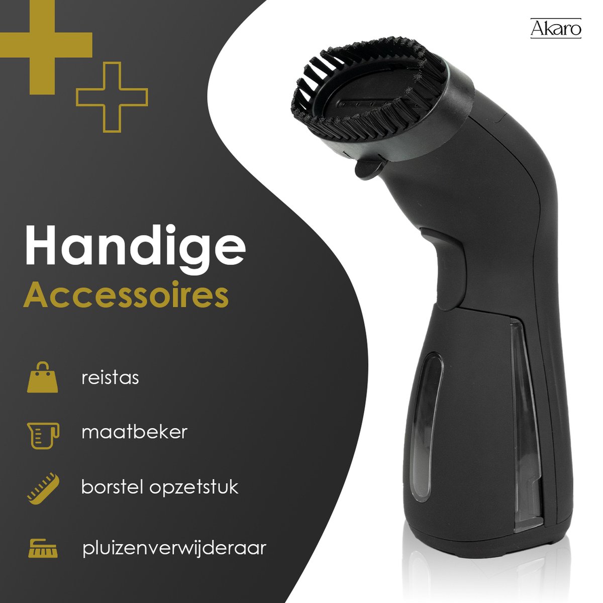 Akaro Luxe Kledingstomer Compact met Accessoires