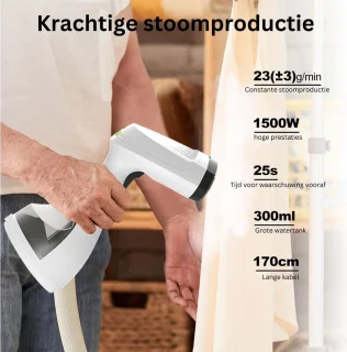 ApexArte Kledingstomer Stoomapparaat Wit Compact