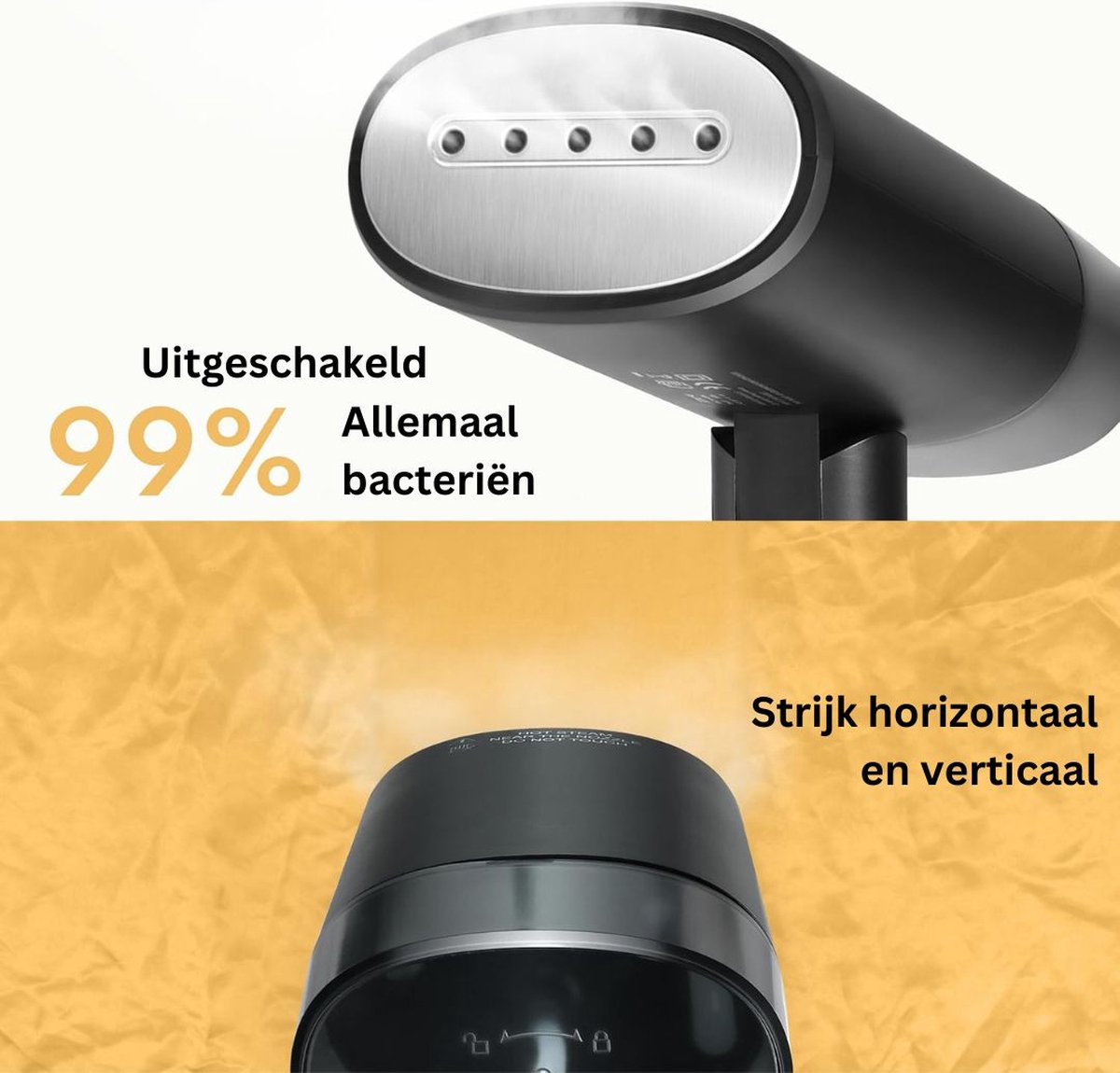 ApexArte Stoomapparaat Kledingstomer Compact Zwart