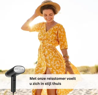 ApexArte Stoomapparaat Kledingstomer Compact Zwart