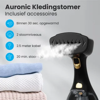 Auronic Handstomer Kleding 300ml Zwart