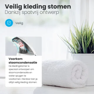 Auronic Kledingstomer Handstomer 180ml Wit