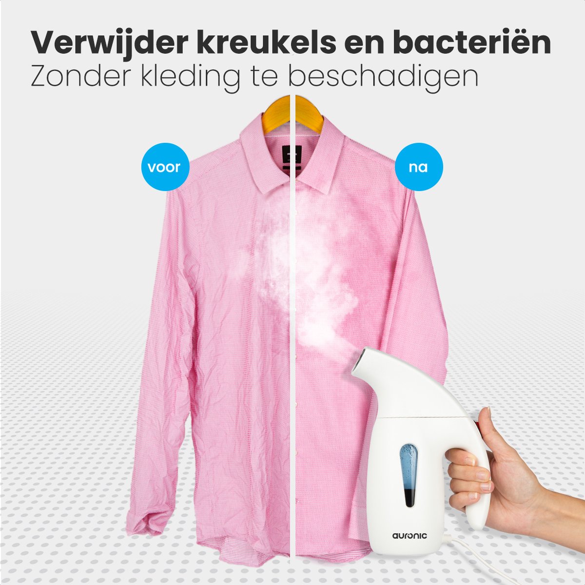 Auronic Kledingstomer Handstomer 180ml Wit