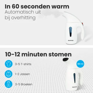Auronic Kledingstomer Handstomer 180ml Wit