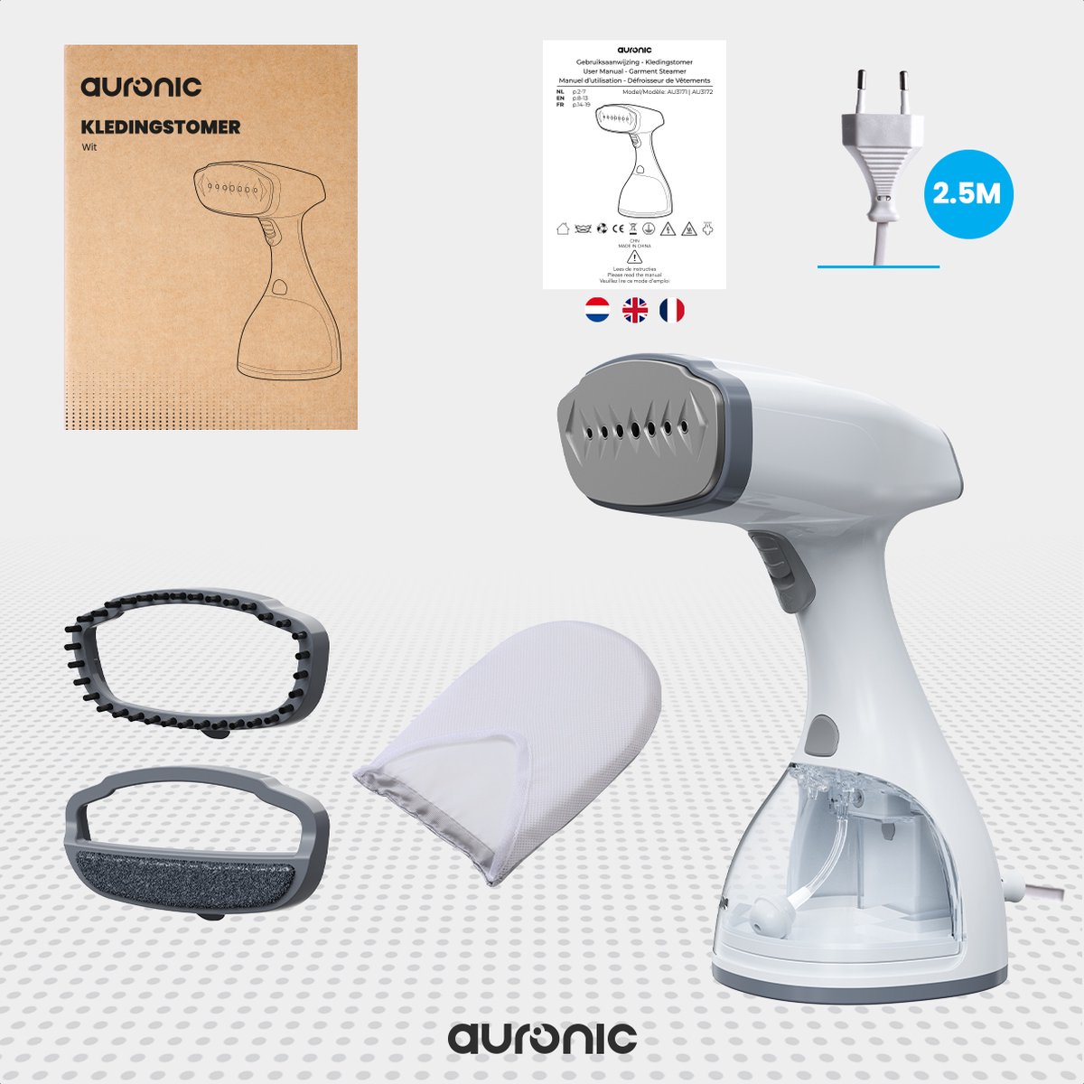 Auronic Kledingstomer Handstomer 300ml Wit