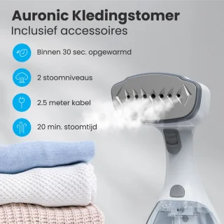 Auronic Kledingstomer Handstomer 300ml Wit