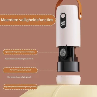 Automatisch strijkapparaat - kledingdroger stomer - wit