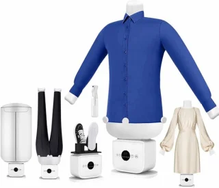 Automatische heteluchtdroger en strijkijzer - handsfree verticale strijkmachine
