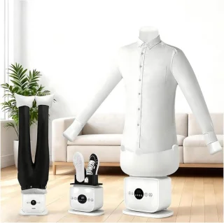 Automatische kledingstomer wit