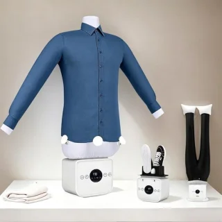 Automatische strijkmachine stoomkast wit