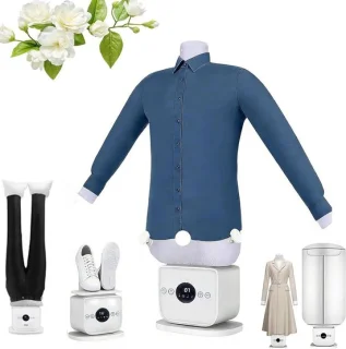 Automatische Strijkmachine - Stoomstrijkijzer Draagbaar - Kreukvrije Kleding Maken - Snel Strijken en Drogen - 5-10 Minuten - Wit