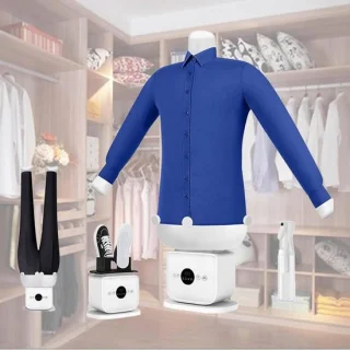 Automatische Strijkmachine - Stoomstrijkijzer Kreukvrij Maken - Snel Kleding Strijken - Handsfree Automatisch Strijken - 8-10 Minuten - Wit