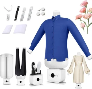 Automatische strijkplank kledingstomer mannequin - wit