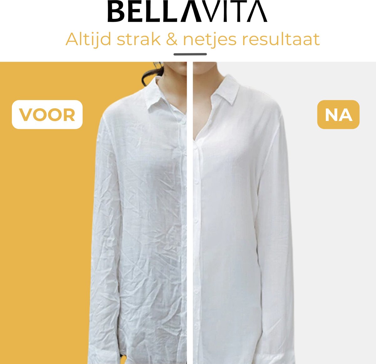 BELLAVITA Kledingstomer Handstomer Zwart 300ml