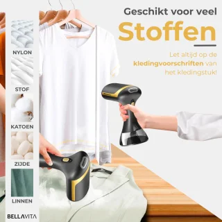 BELLAVITA Kledingstomer Handstomer Zwart 300ml