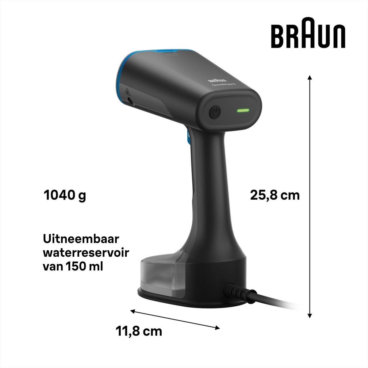 Braun QuickStyle 5 GS5031BL Handstomer Zwart