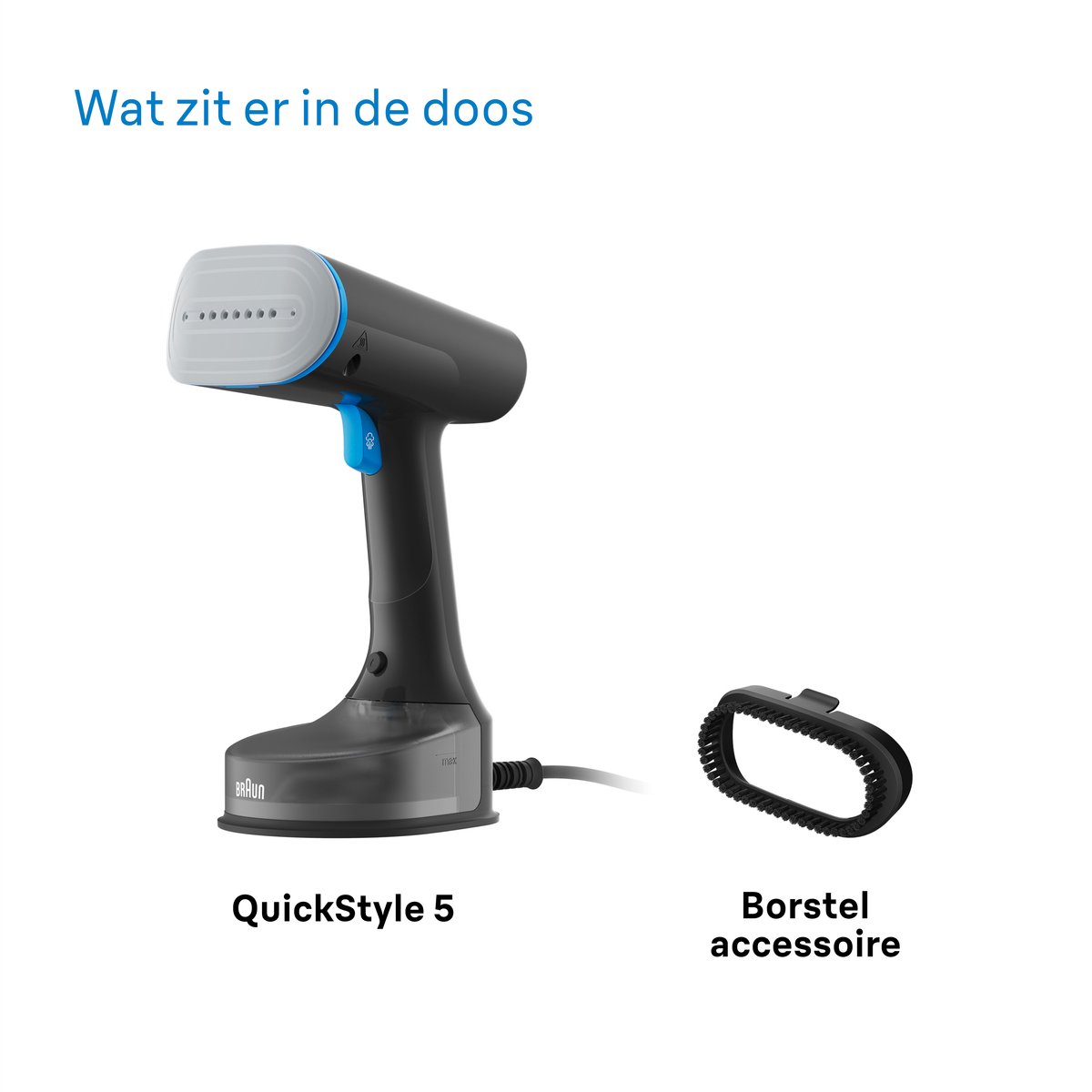 Braun QuickStyle 5 GS5031BL Handstomer Zwart
