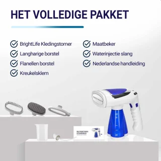 BrightLife Kledingstomer Handstomer 1600W Blauw/Wit