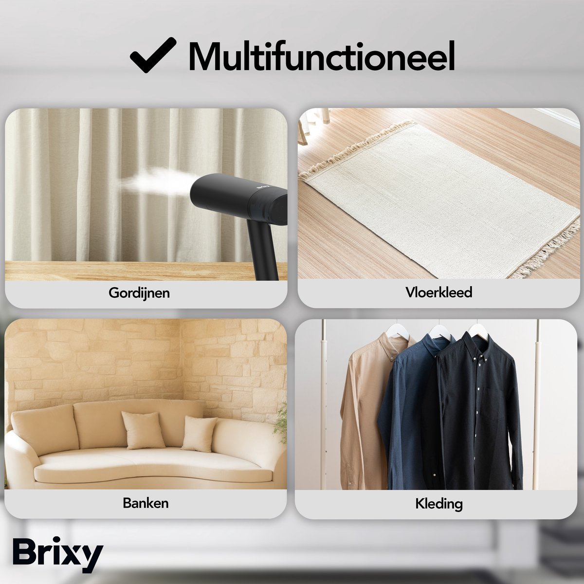 Brixy Kledingstomer Handstomer Antraciet