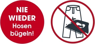 Broekbevestiging voor automatisch overhemdstrijkijzer