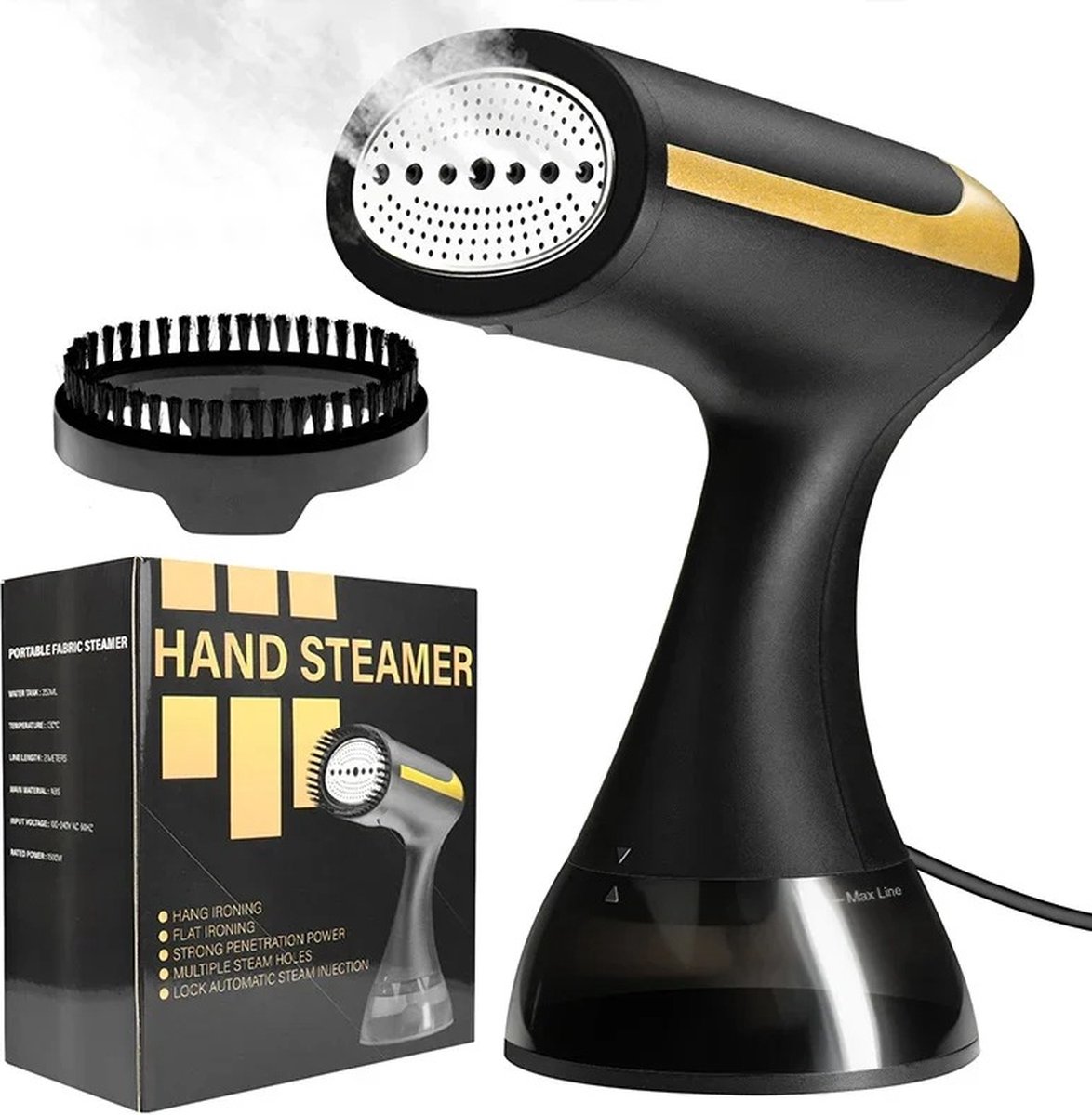 By Barkhuis Handheld Kledingstomer 300 ml Zwart