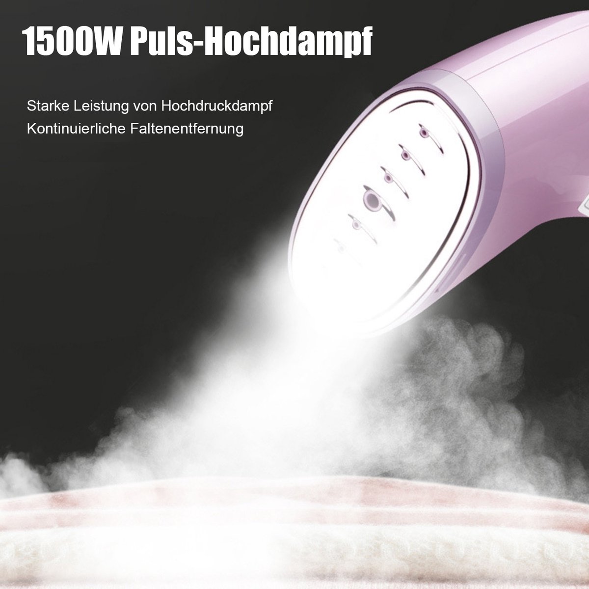CHIWIN Draagbaar Stoomstrijkijzer 1500W Roze
