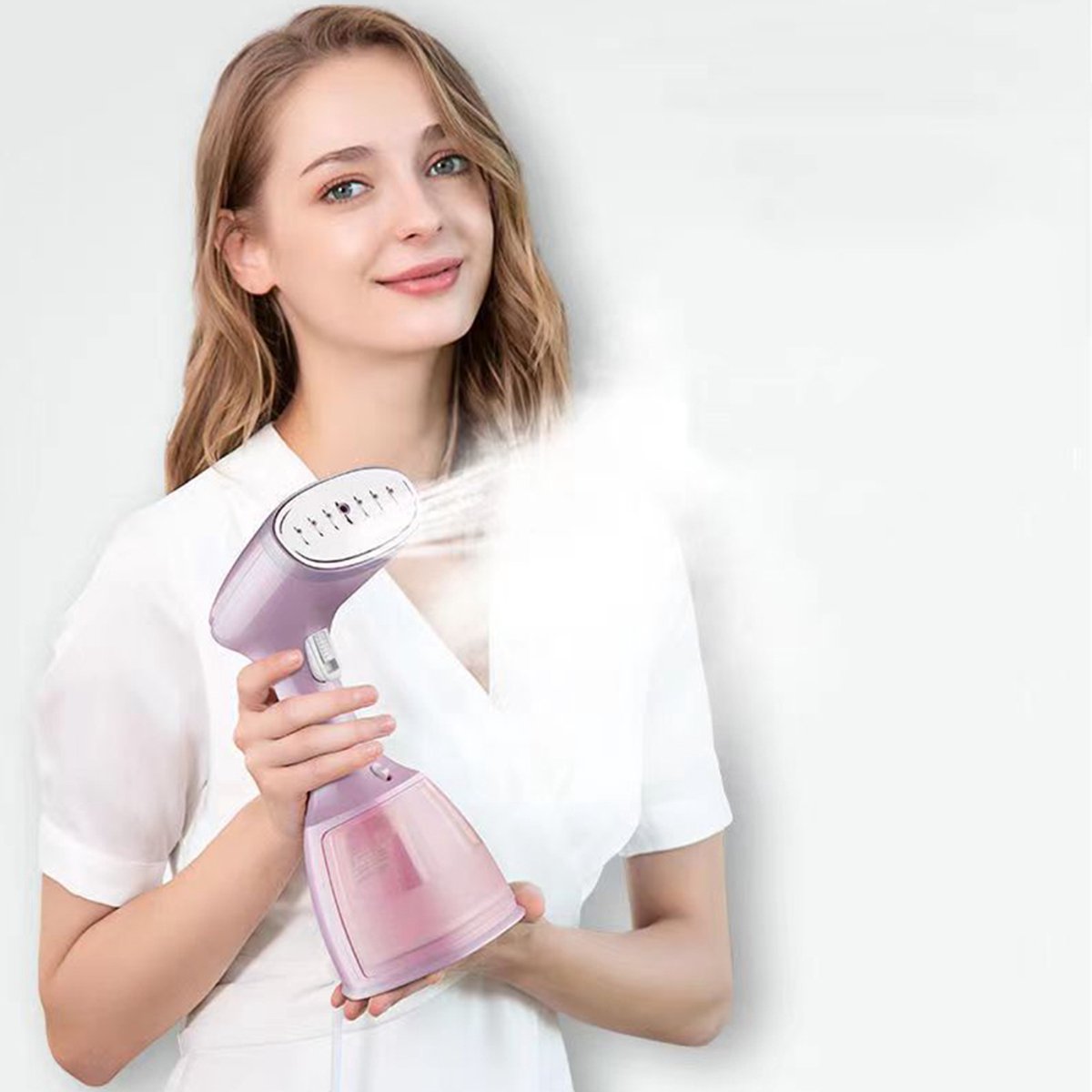 CHIWIN Draagbaar Stoomstrijkijzer 1500W Roze