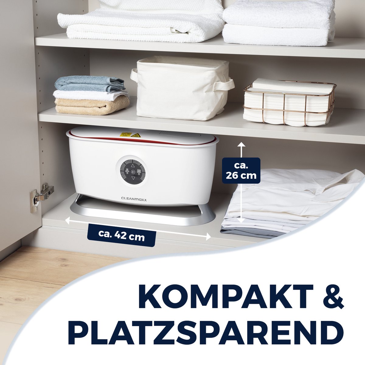 CLEANmaxx Kledingstomer automatische overhemdstrijker met broekopzetstuk