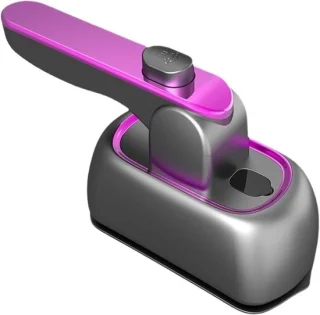 Compact stoomstrijkijzer - reisstrijkijzer mini - grijs