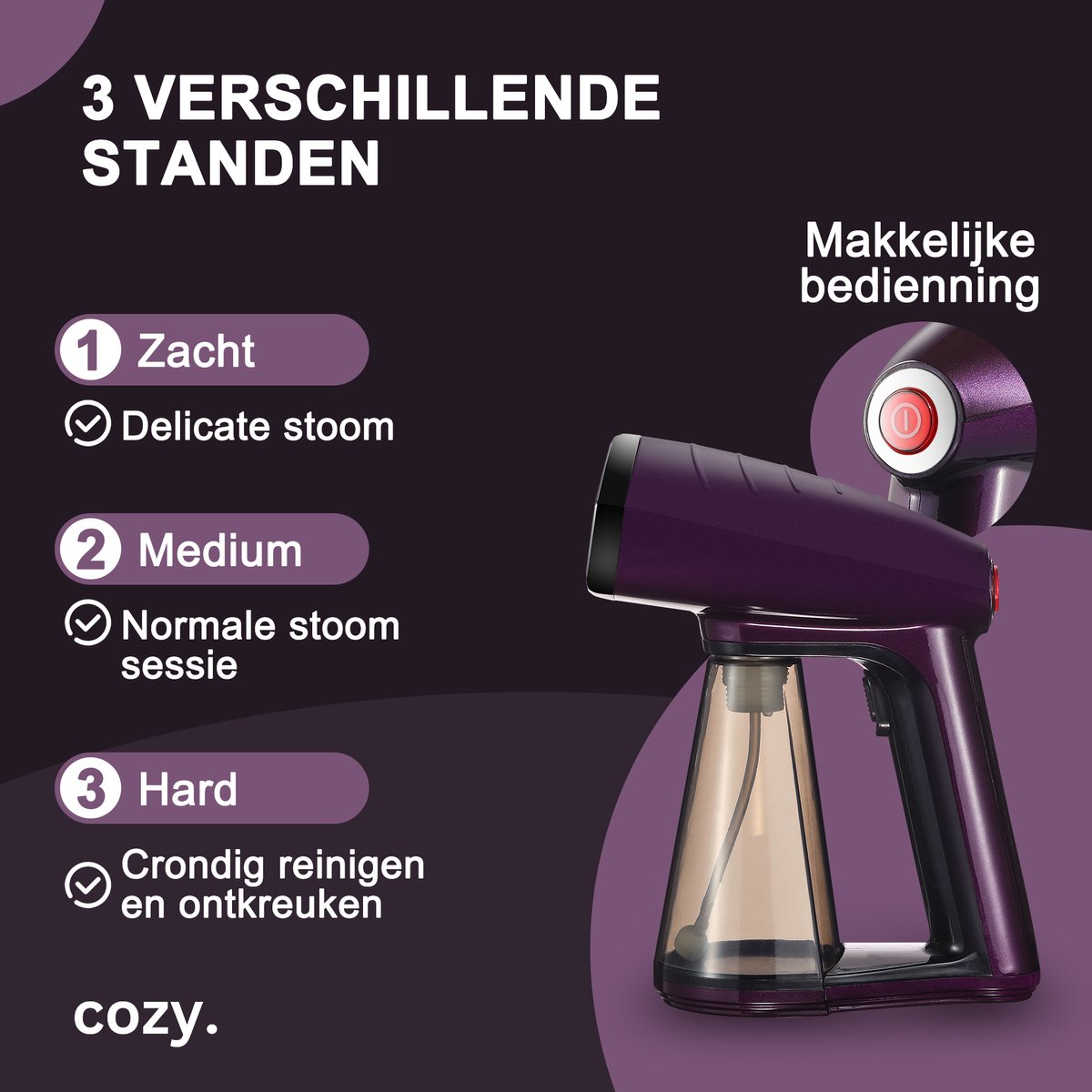 cozy.® Premium Kledingstomer 1640W Paars