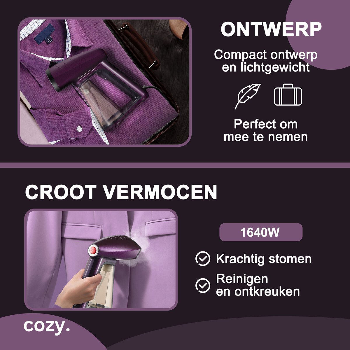 cozy.® Premium Kledingstomer 1640W Paars