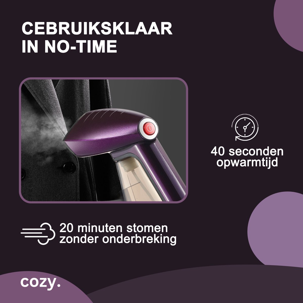cozy.® Premium Kledingstomer 1640W Paars