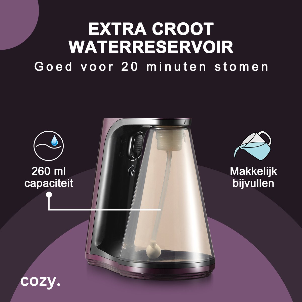 cozy.® Premium Kledingstomer 1640W Paars