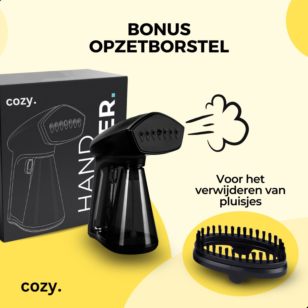 cozy.® Premium Kledingstomer Handstomer 1640W Zwart