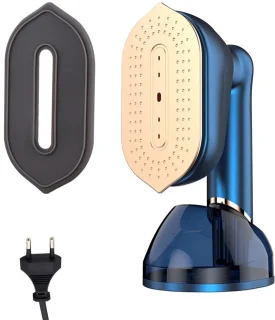 Dailygoods handstrijkijzer 2-in-1 mini kledingstomer