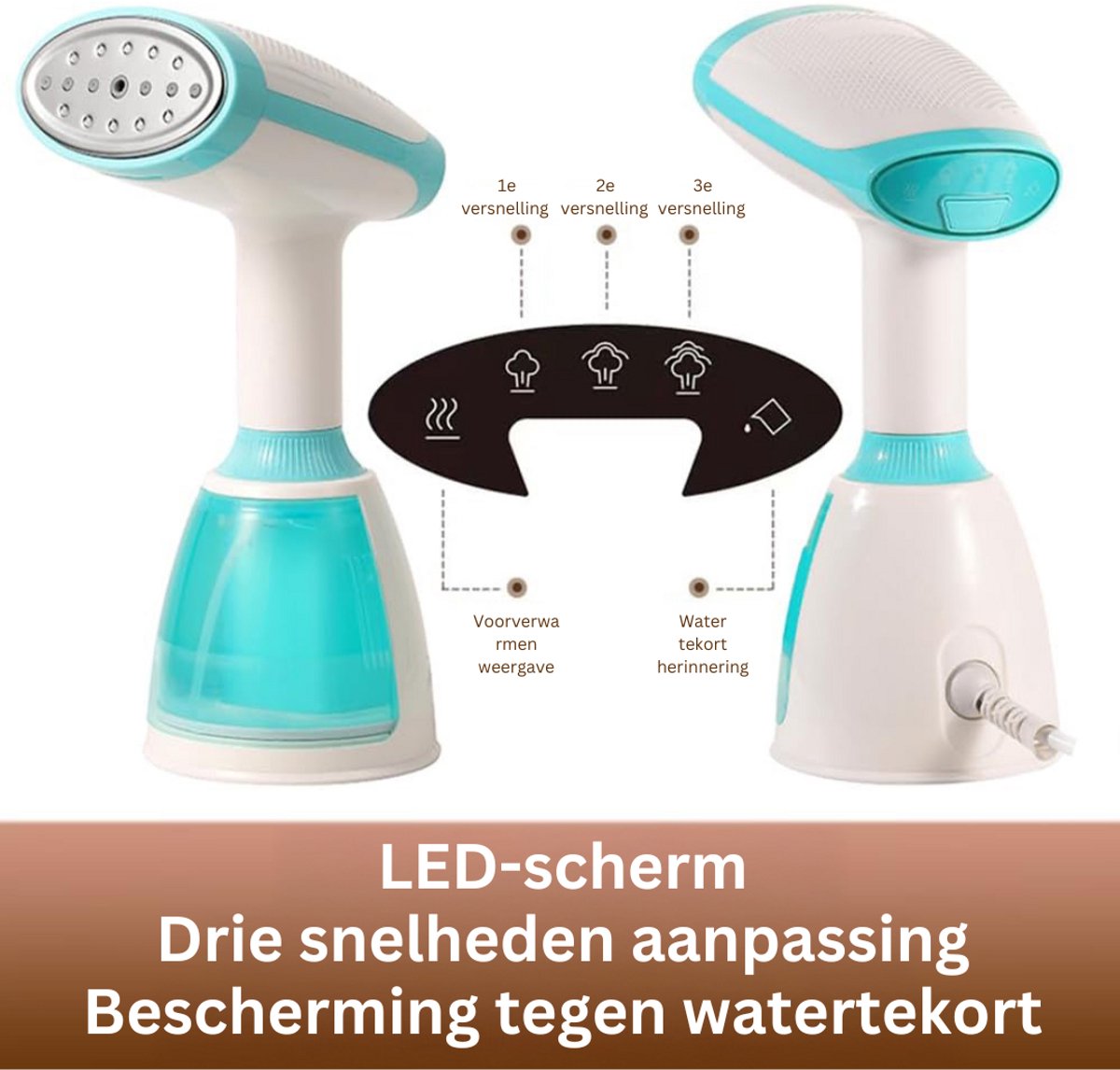 DailySupplies® Stomer Kledingstomer Handheld Wit/Groen