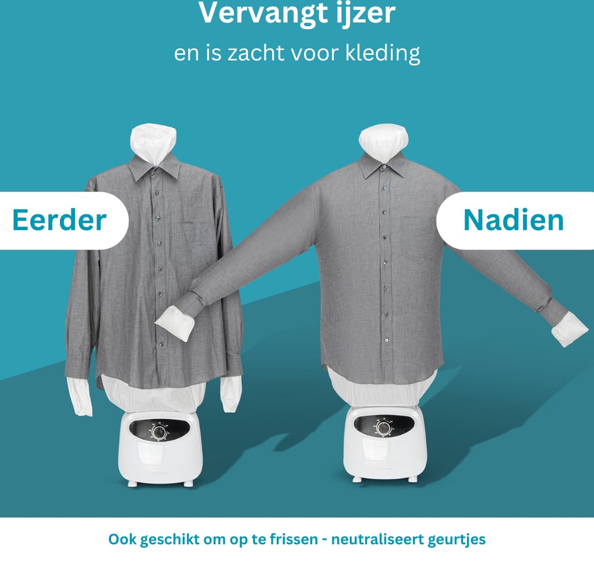 DailySupplies Strijkpop voor Hemden Wit