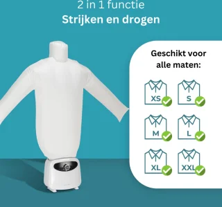 DailySupplies Strijkpop voor Hemden Wit