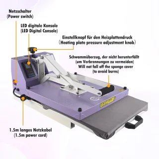 Digitale warmtesublimatiepers 38x38 cm