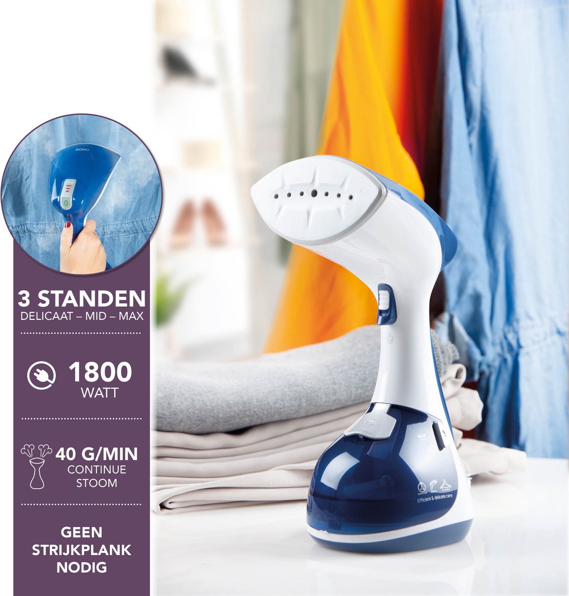 Domo DO7057S Kledingstomer Handstomer Blauw