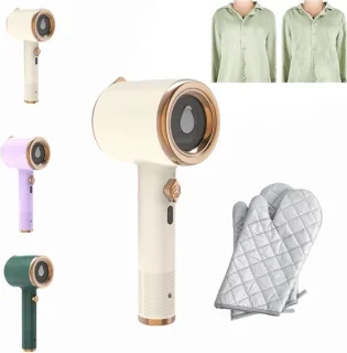 Draagbaar mini handstoomstrijkijzer - beige