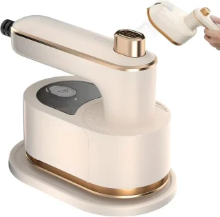 Draagbaar stoomstrijkijzer – 2-in-1 stoom en droog – 50 ml – wit
