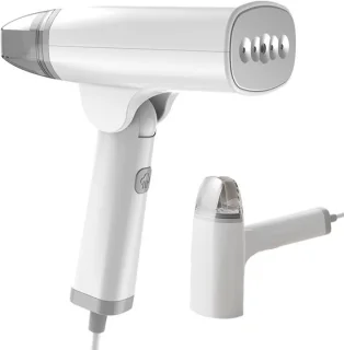 Draagbaar stoomstrijkijzer - kledingstomer - wit