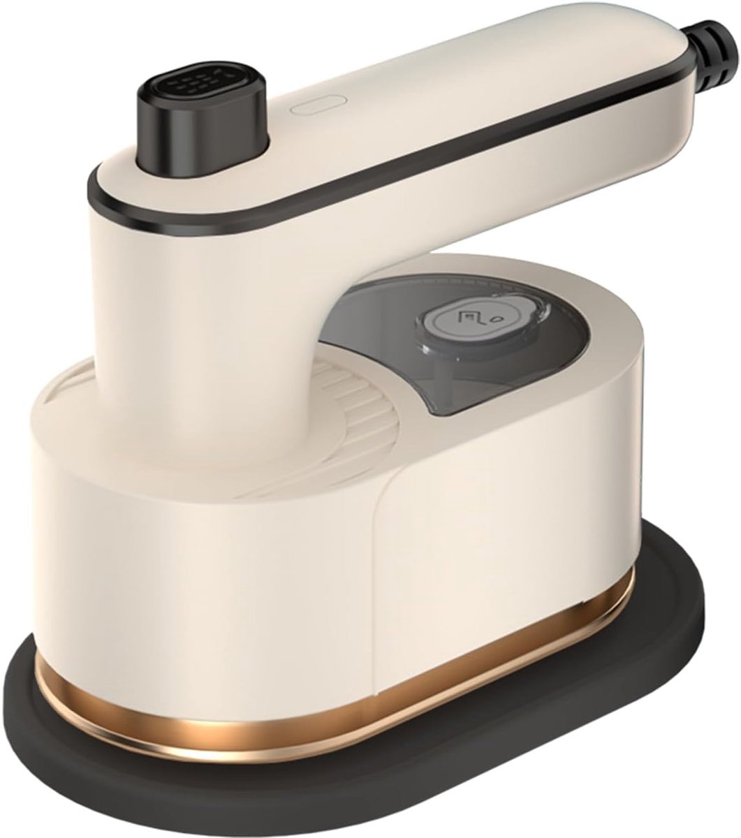 draagbaar strijkijzer beige