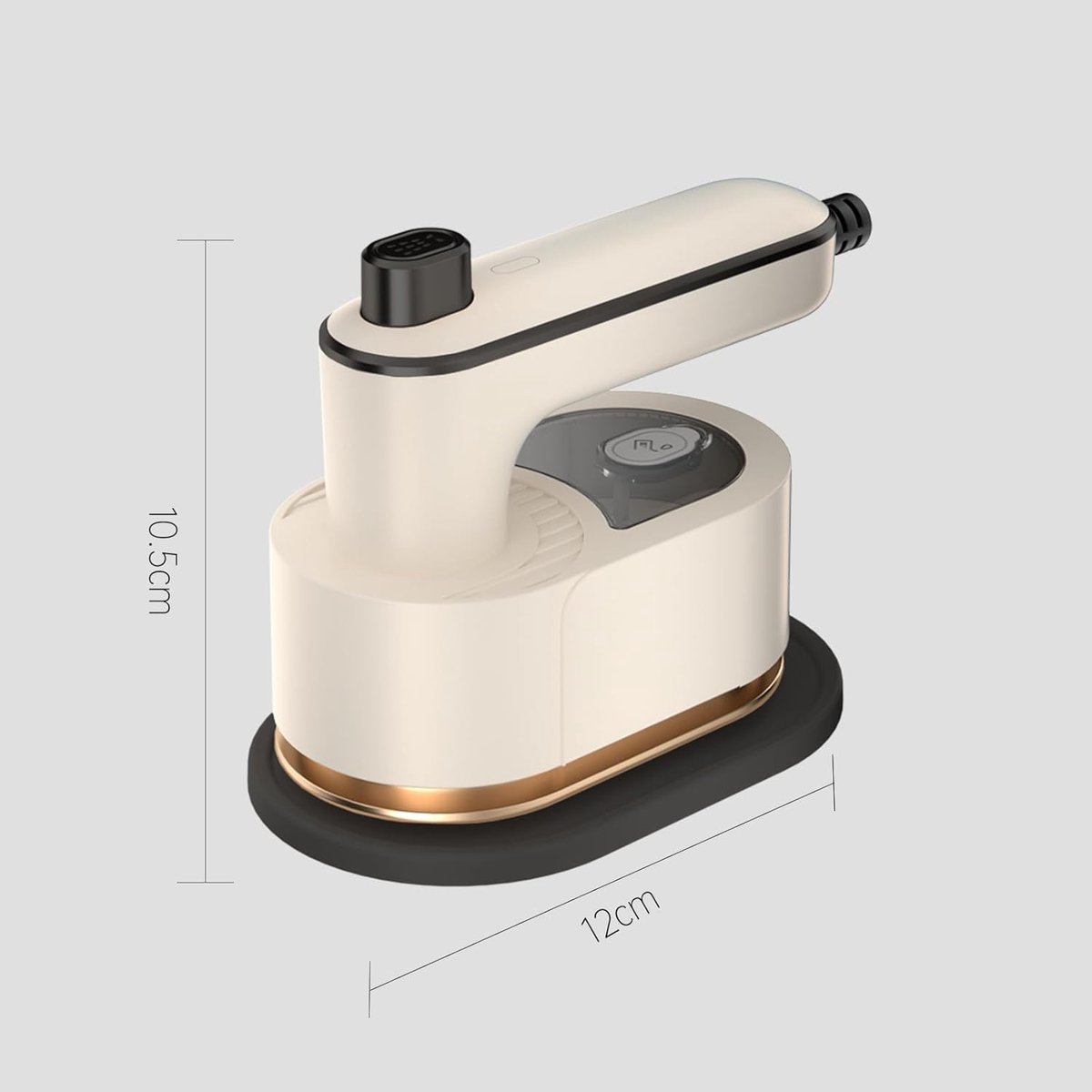 draagbaar strijkijzer beige