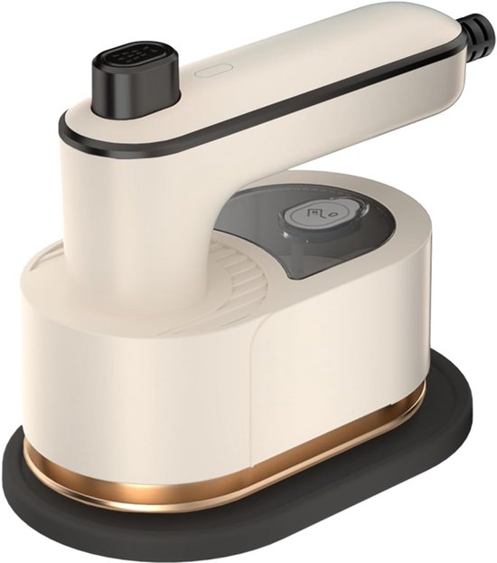draagbaar strijkijzer beige