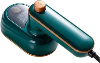 Draagbaar strijkijzer mini stoomboot groen