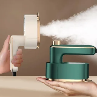 Draagbaar strijkijzer reisstomer 50 ml groen