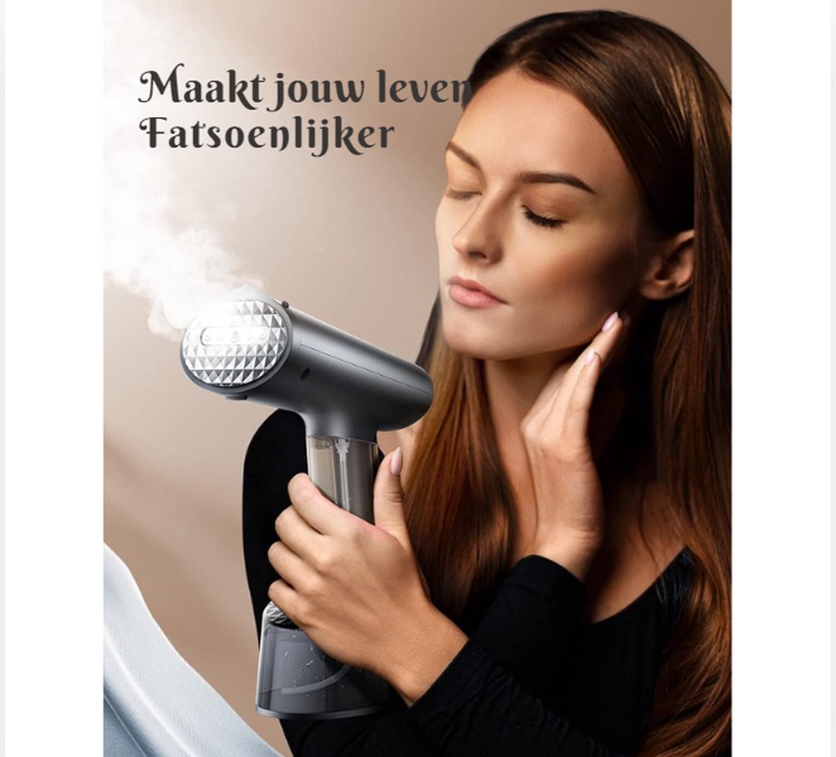 Draagbare Kledingstomer 1400W met Grote Watertank
