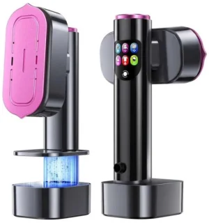 Draagbare kledingstomer met LED-display